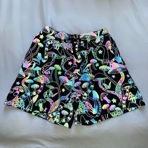 Psychedelic Reflective Mushroom Shorts